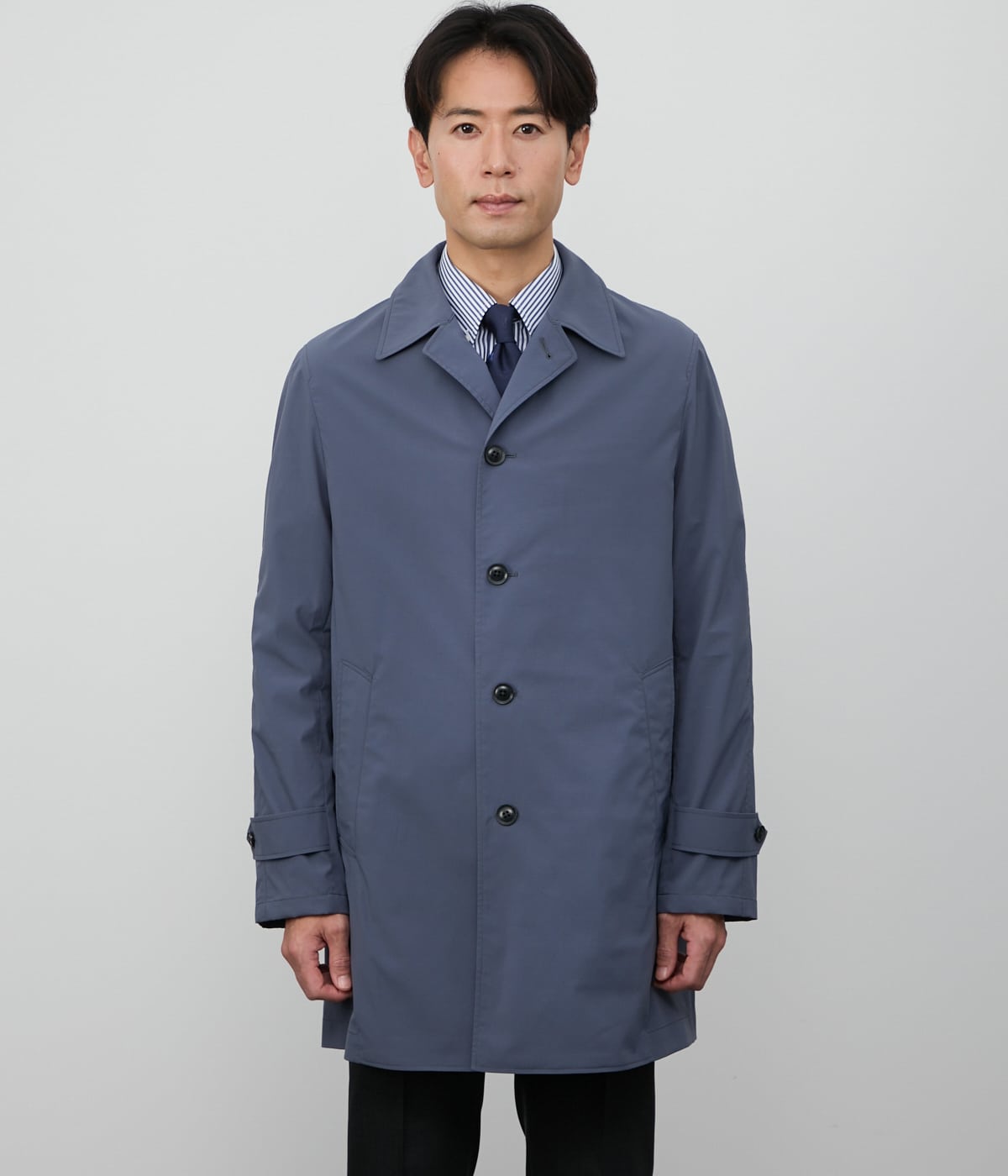 撥水・ストレッチ】スパンライクタイプライター ステンカラーコート