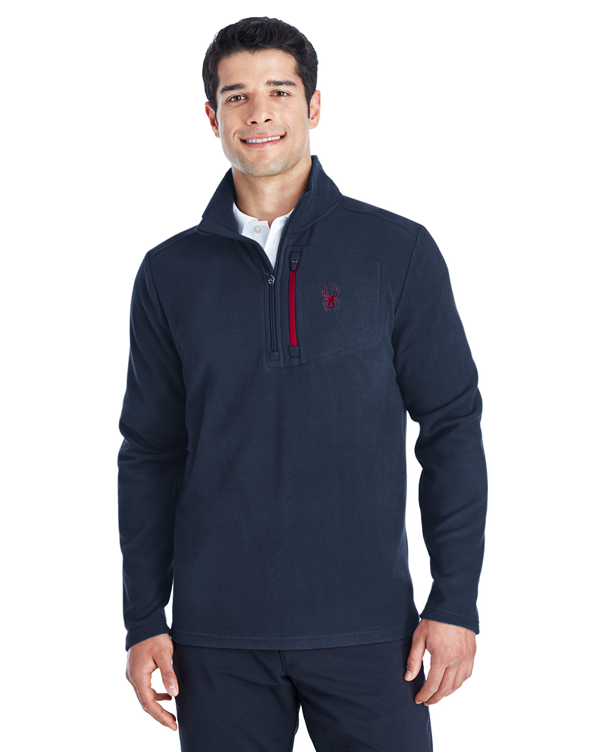 Spyder 187332 - Men's Transport Quarter-Zip Fleece Pullover $62.57 -