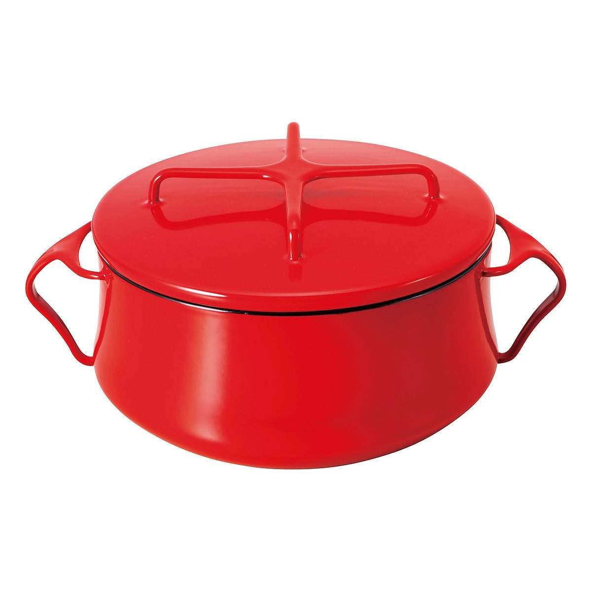 DANSK ダンスク コベンスタイルII ホーロー両手鍋 18cm チリレッド
