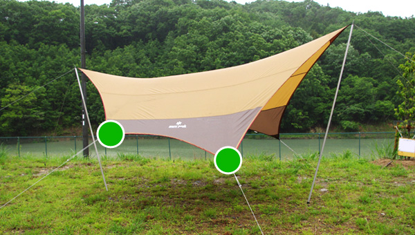 タープ活用法 その1「ヘキサタープをアレンジ」｜ スノーピークの