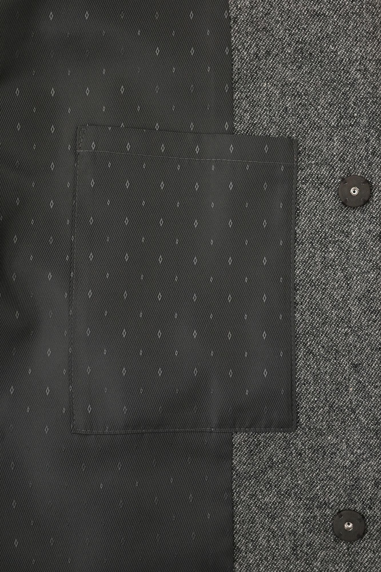 梳毛綾織（そもうあやおり） 角袖外套（かくそでがいとう） 袷（あわせ