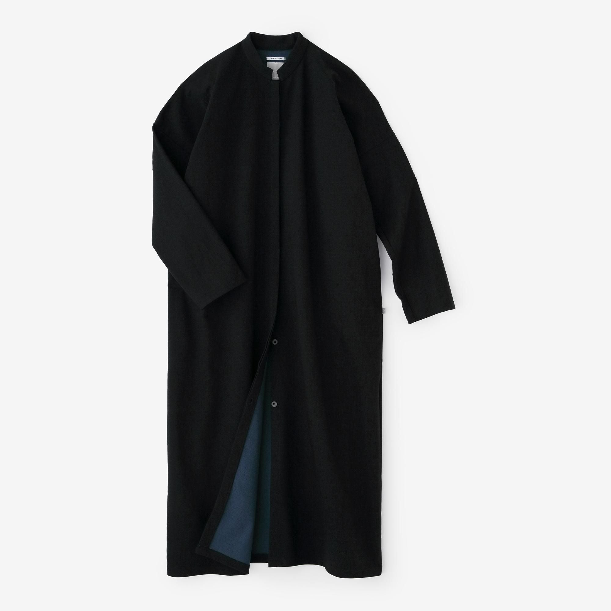 スタンドカラーライトコート