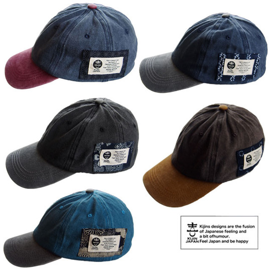 喜人の和キャップ CAP 帽子 42903 ストーンウォッシュ 染め 5色