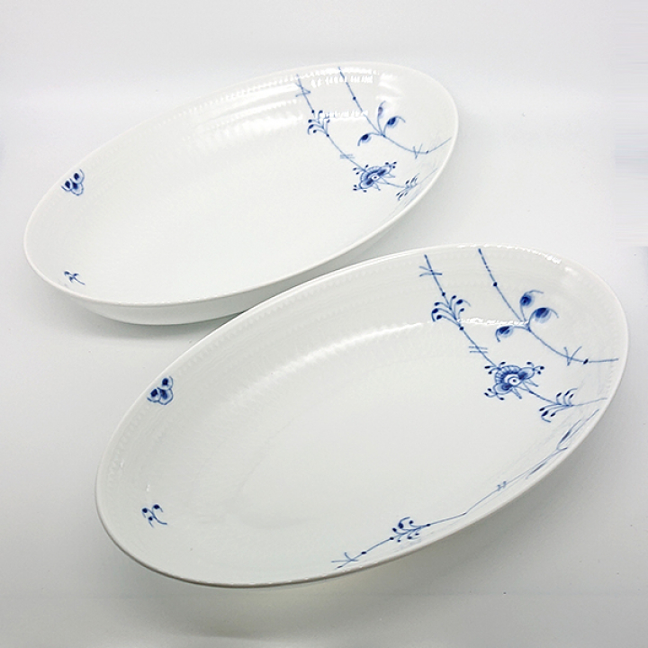 ロイヤルコペンハーゲン ブルーパルメッテ オーバルディッシュ27cm