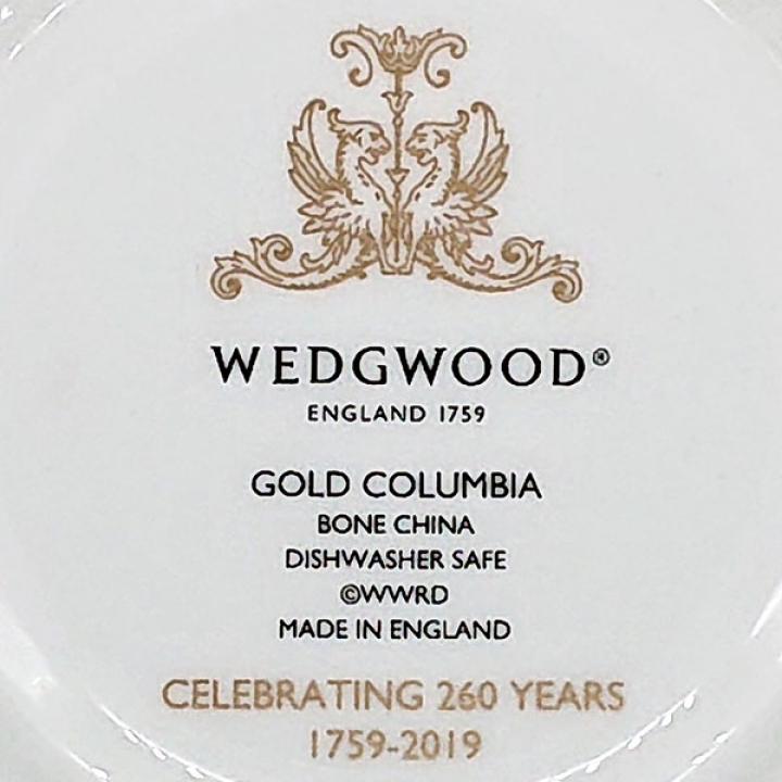 ウェッジウッド コロンビアゴールド ティーカップ&ソーサー（ピオニー