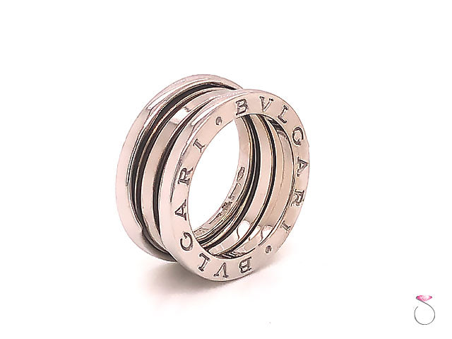 Bvlgari B.Zero 1 18K White Gold 3 Band Ring | Solitaire Jewelers