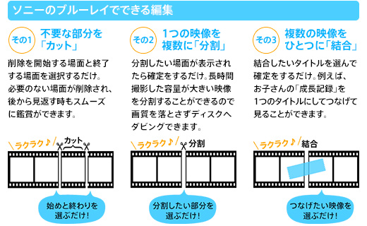 BDZ-EW510 特長 : ダビング・編集 | ブルーレイディスクレコーダー