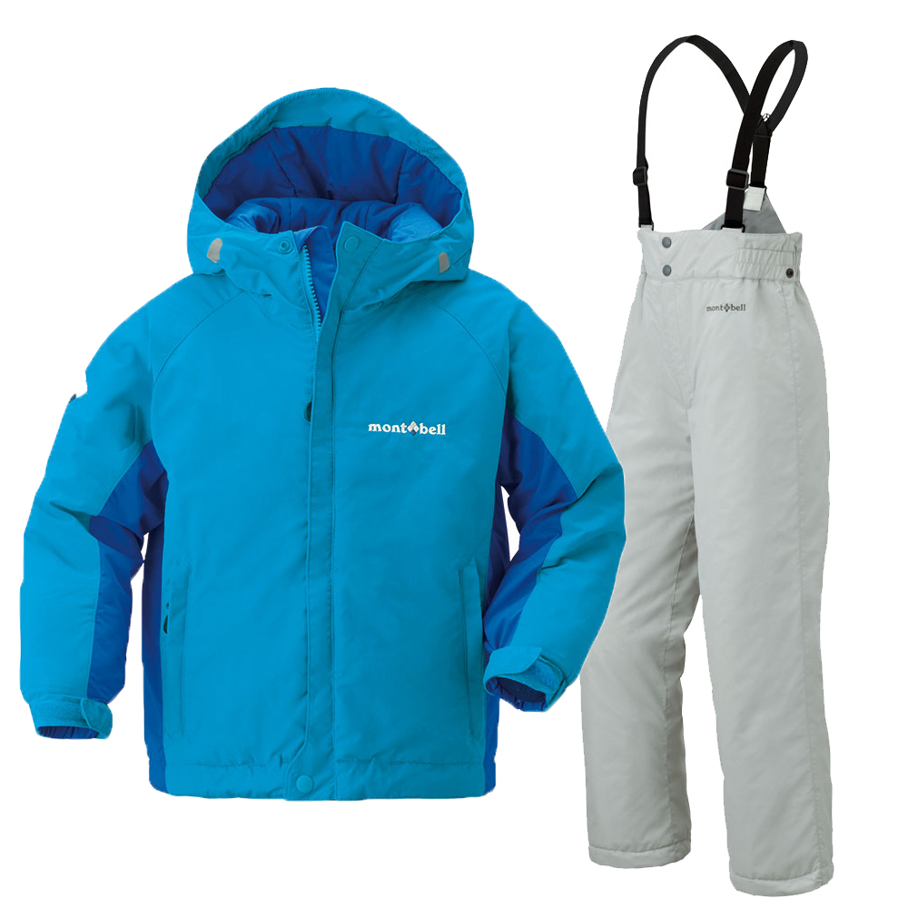 montbell/モンベル/パウダーライトジャケット上下セット Kid's ブルー