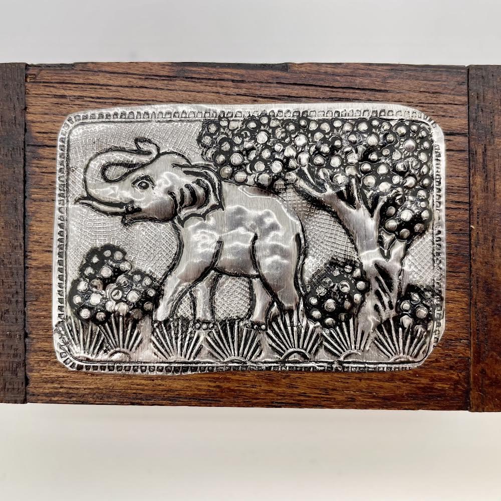 Wooden Elephant Box | Satori Imports