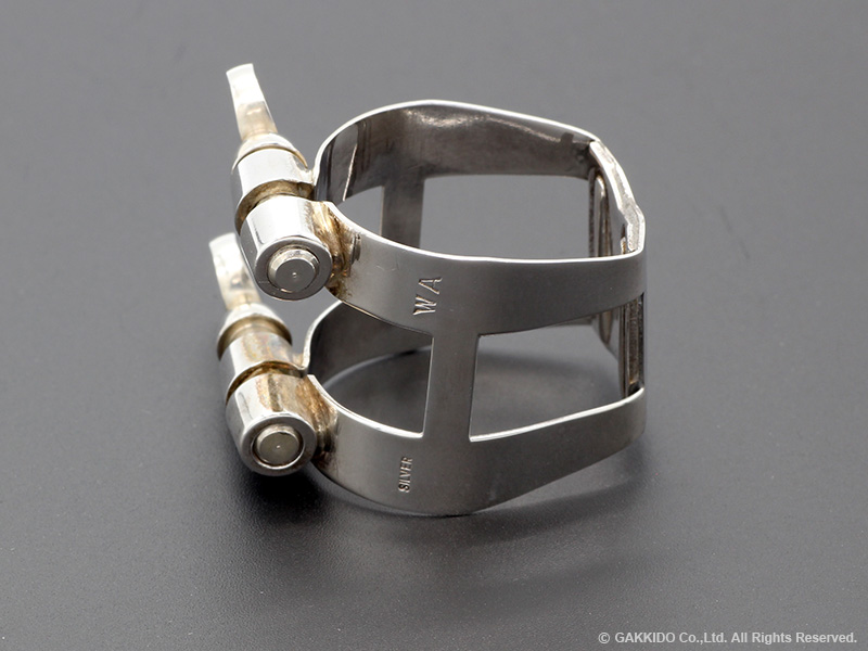 WoodStone アルトサックス用リガチャー 対応：AM-I 【総銀製】 【USED