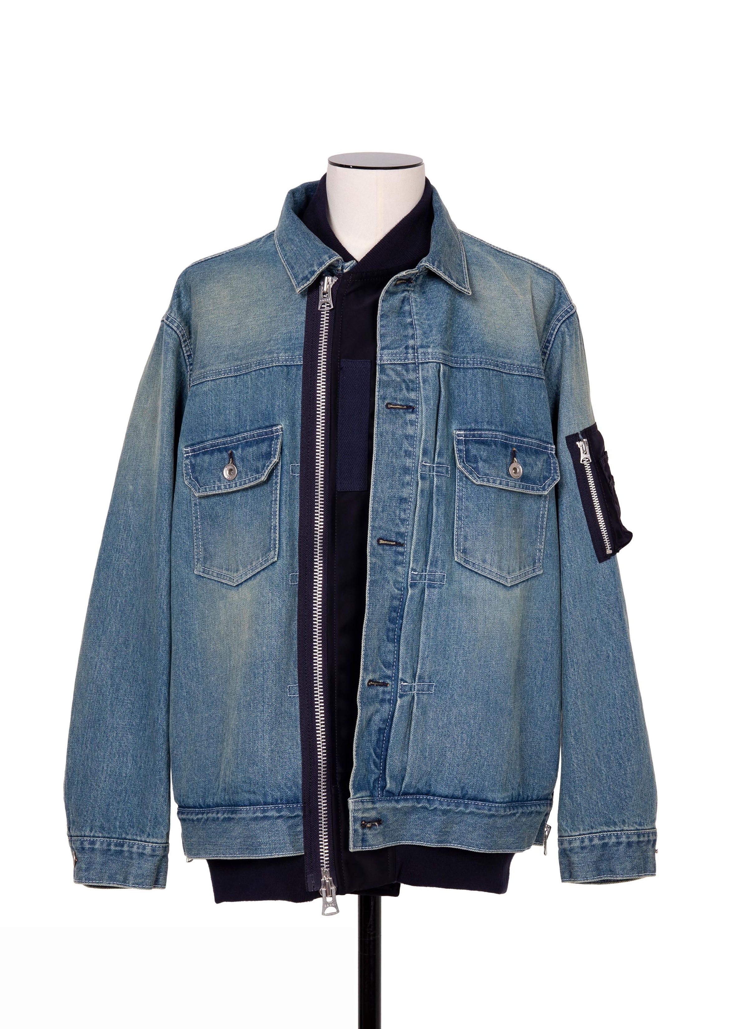 Denim x Nylon Twill Jacket | sacai Official Store サカイ オフィシャル