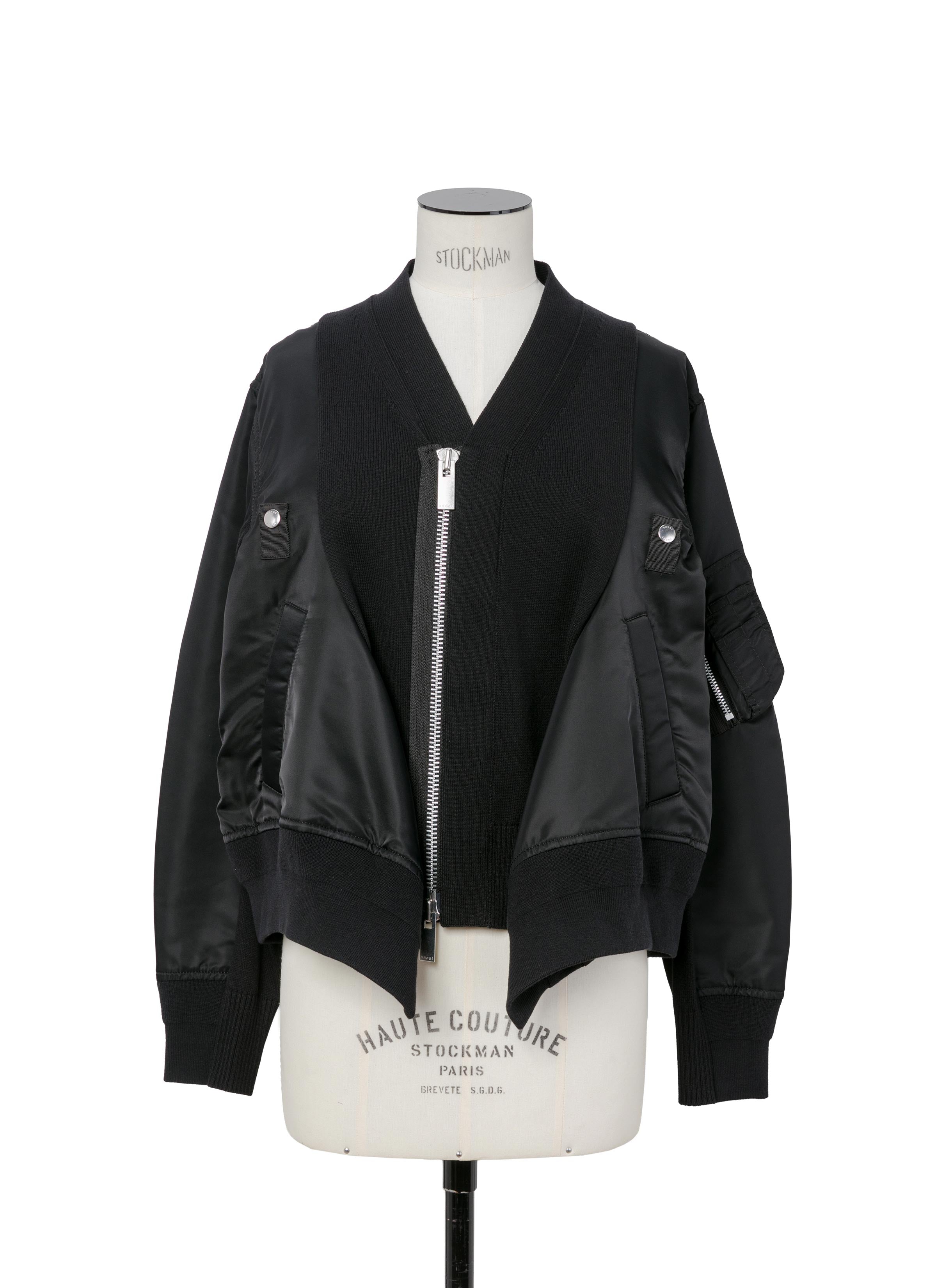 Nylon Twill x Knit Cardigan | sacai Official Store サカイ オフィシャル