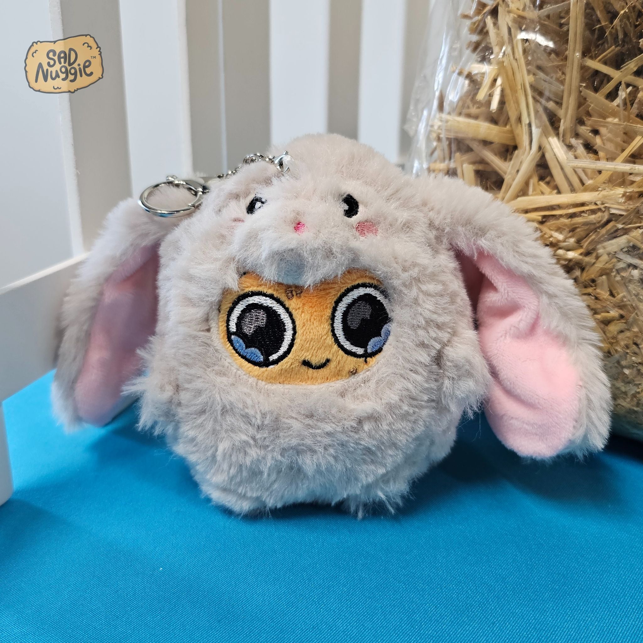 Bunny Mini Sad Nuggie Keychain