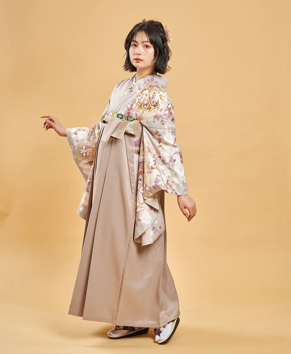 卒業式に！袴(簡単着付け)、半襦袢(肌着)セット 安い 卒業式に！袴