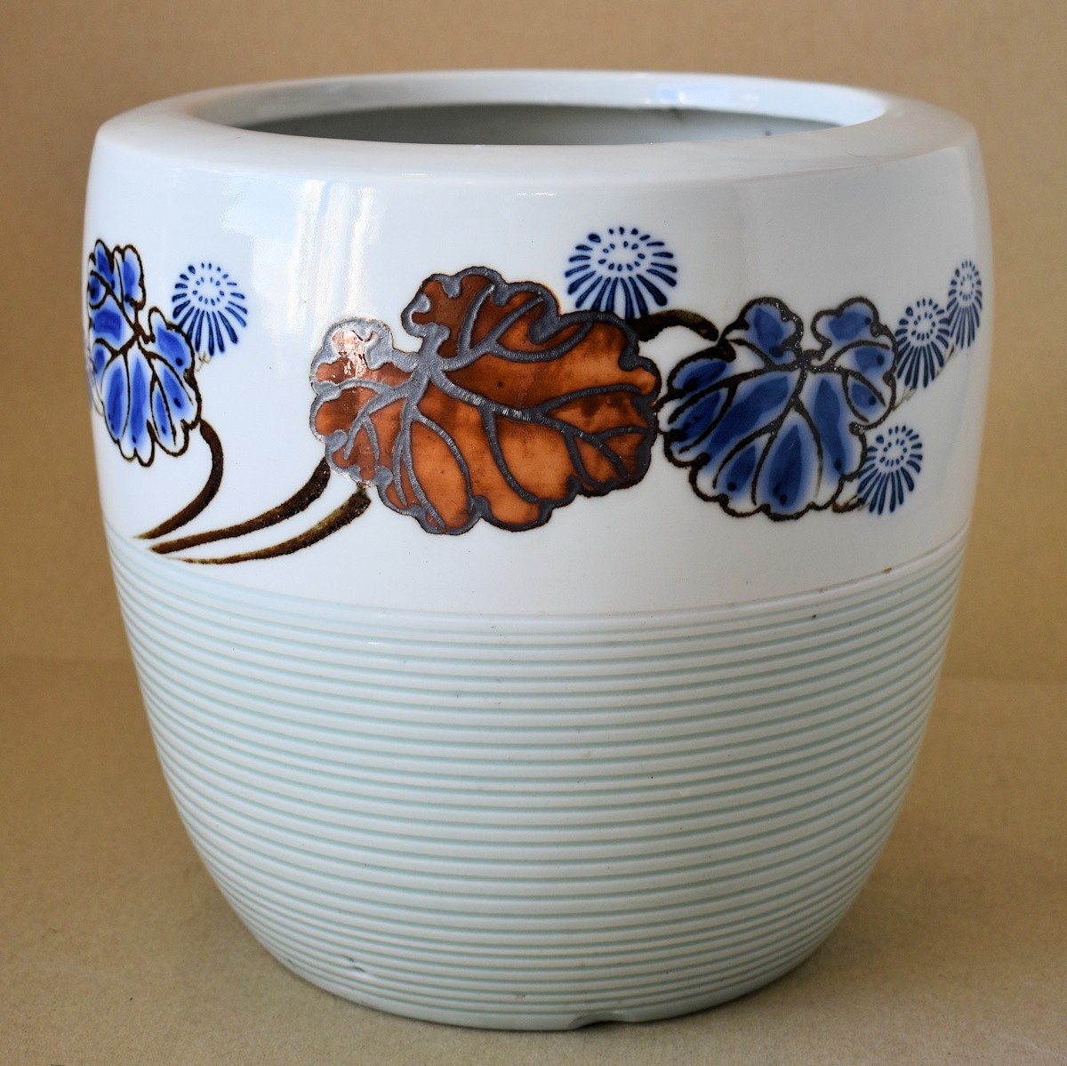 呉須 梅の花 火鉢 磁器 陶器 呉須 梅の花 火鉢 磁器 陶器