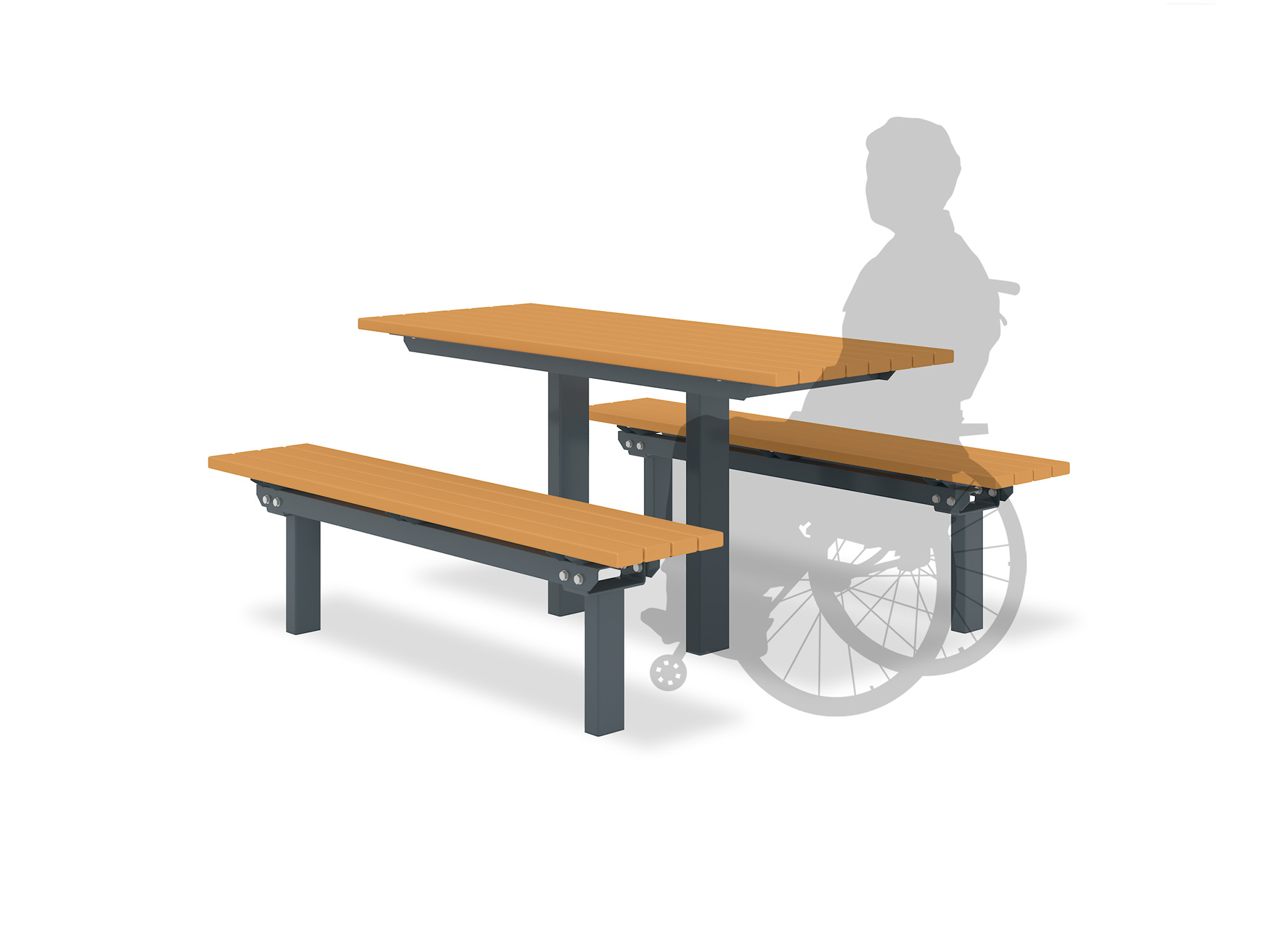 テーブルベンチセット RTF-1320 公園ベンチ関連製品 ｜ 株式会社サカヱ