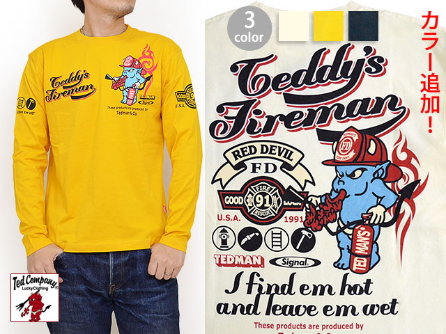 TEDMAN×シグナル コラボ 長袖Tシャツ TEDMAN テッドマン ロンT TDLS-307