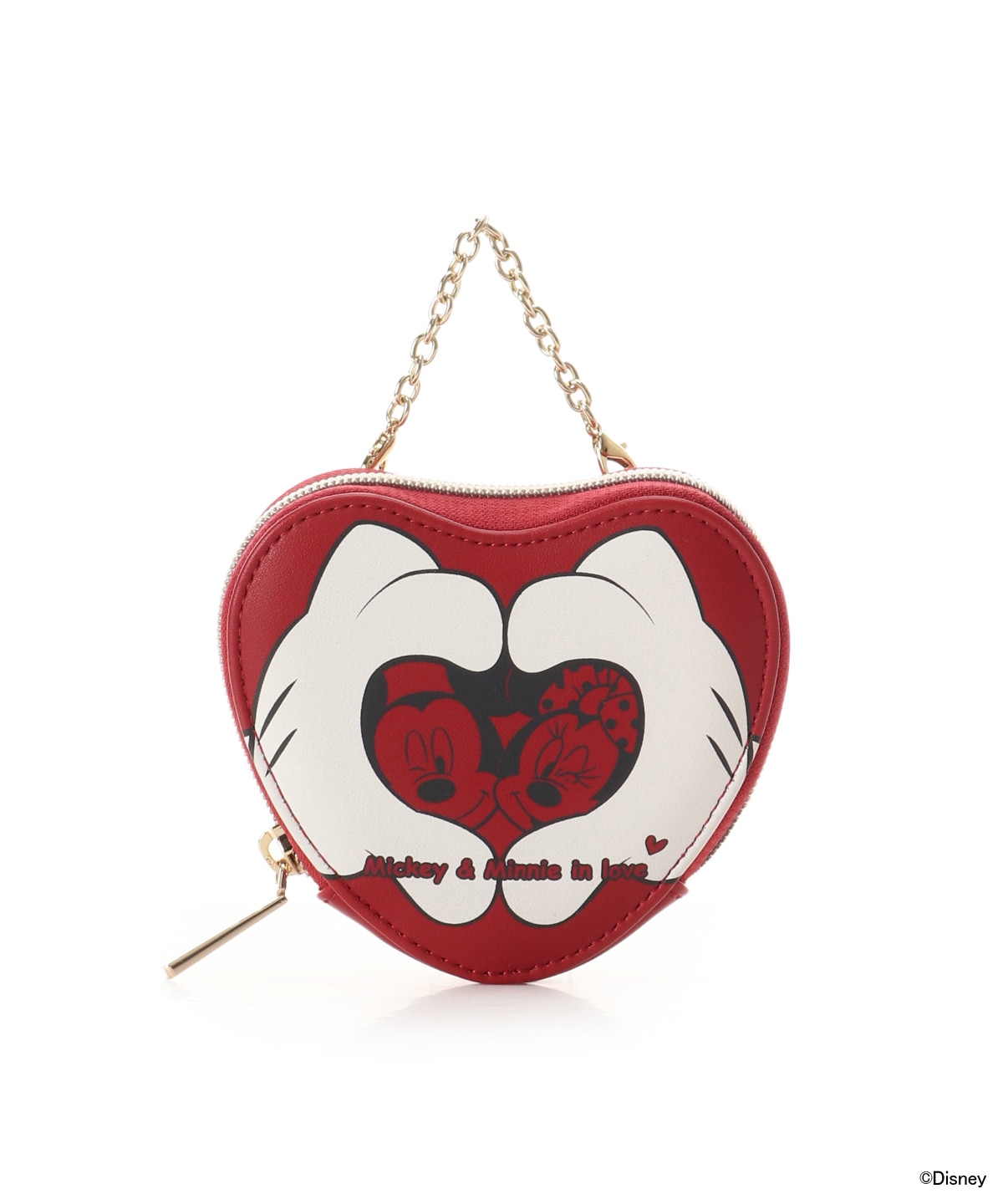 ミッキーマウス」＆「ミニーマウス」コレクション ハートポーチ