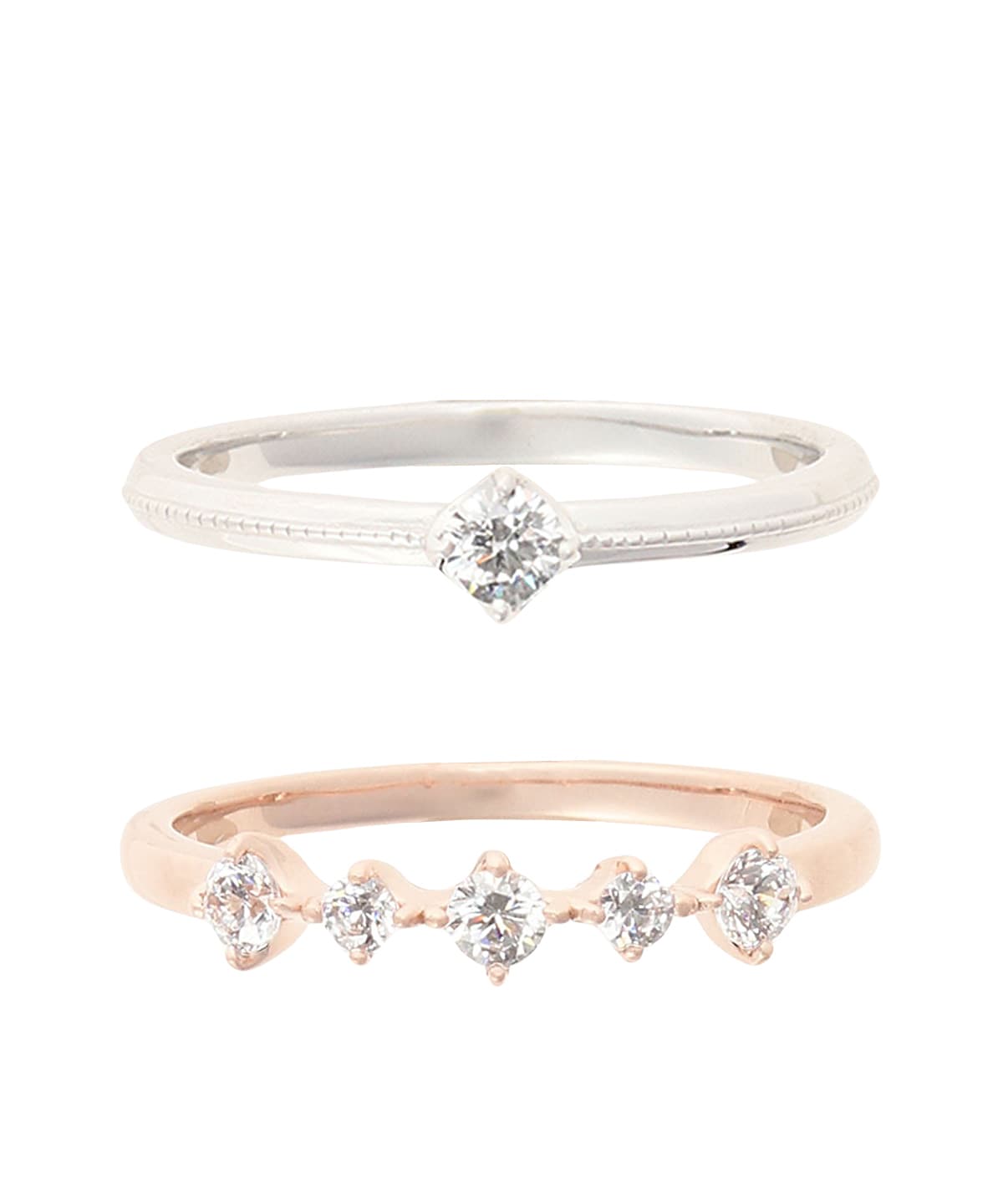 K10 PG ダイヤモンド リング(7号 K10 ピンク): Samantha Tiaraサマンサ