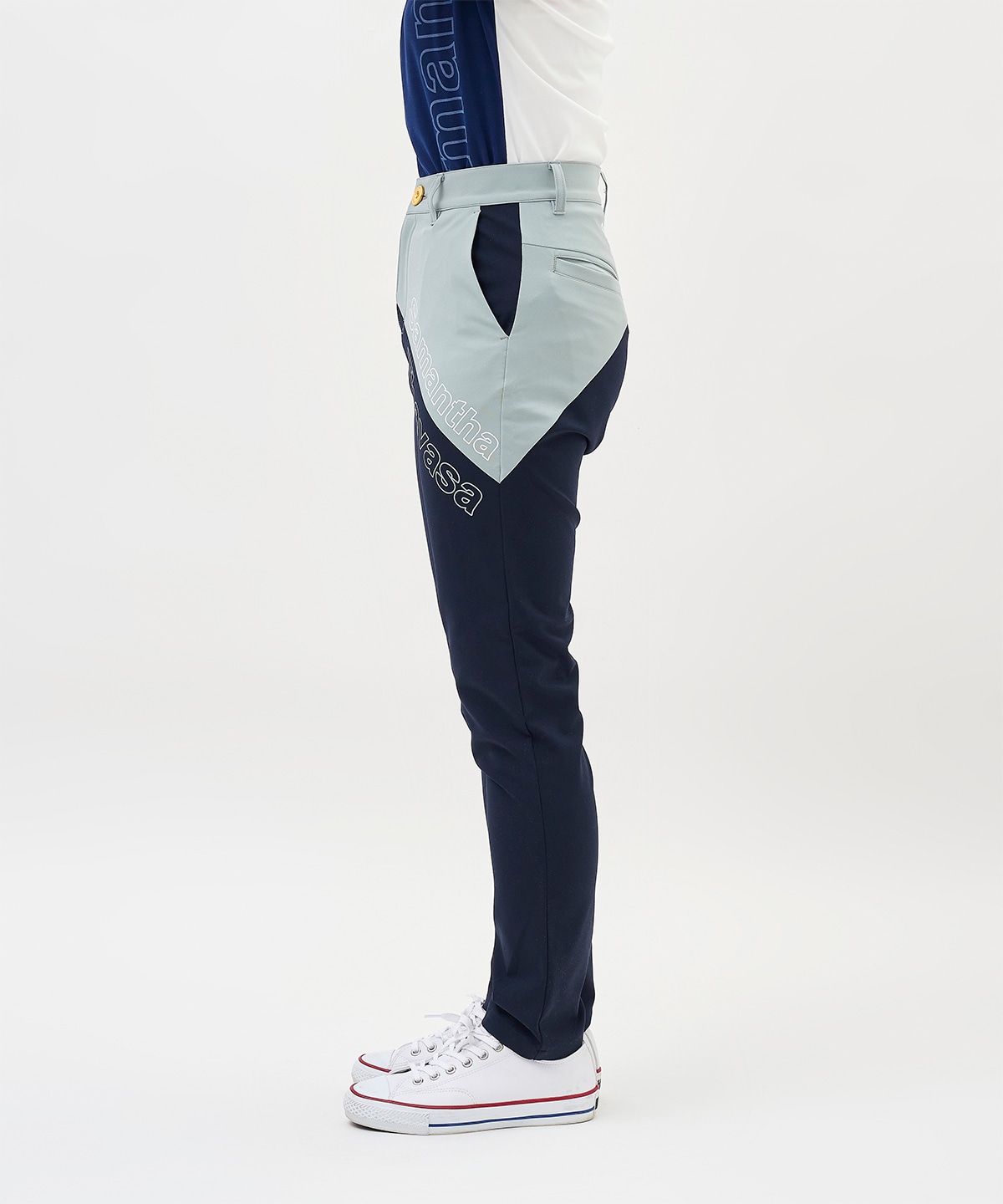 フルレングスストレッチパンツ(36(S) ライトグレー): Samantha Thavasa