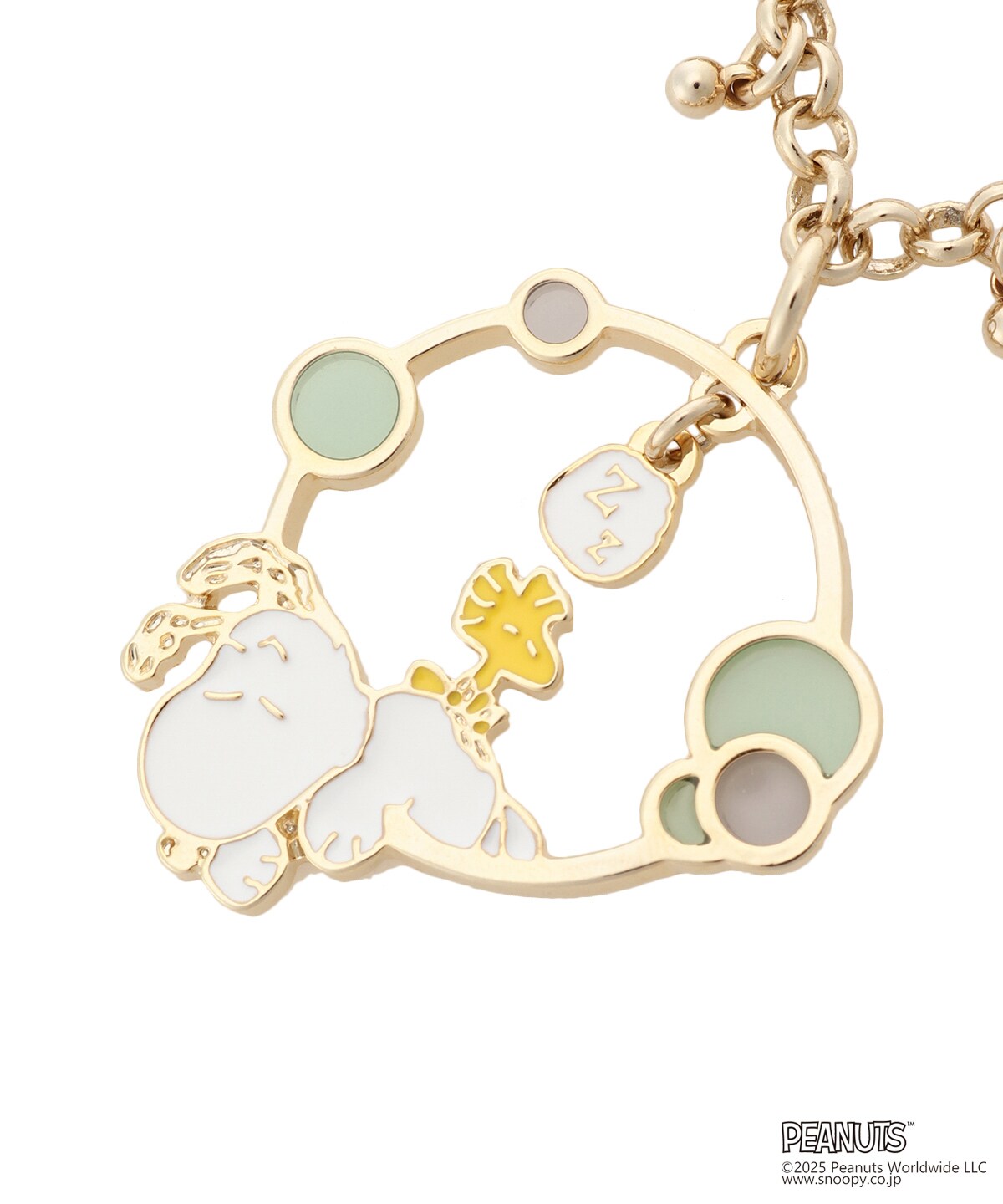 ぶん(訳あり)スヌーピー メタル バッグチャーム ゴールド ぶん(訳あり