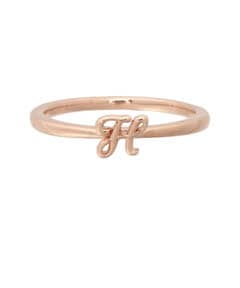 イニシャルリング(H)(9号 SILVER PGメッキ): Samantha Tiara