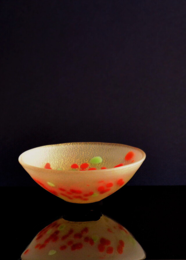 章造 ギヤマン 星空 茶碗 共箱 【公式通販】