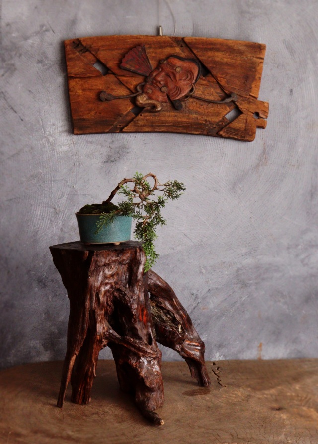 古木花台 珪化木 花台 根瘤 古玩 古材 盆栽台 飾り台 Antique Sam's