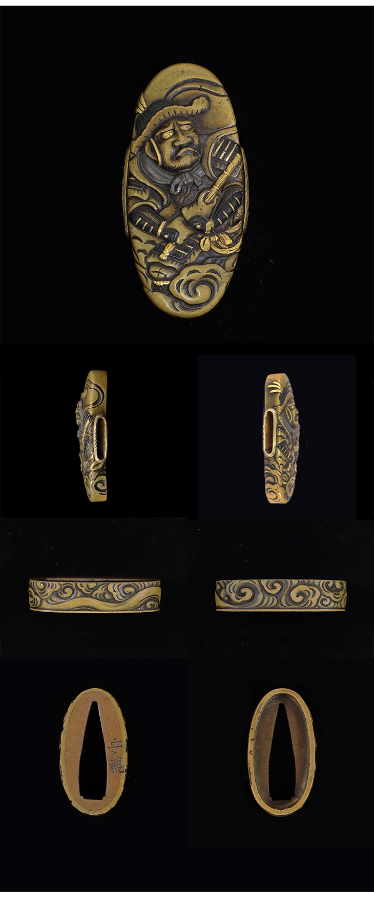 縁頭：韋駄天図 Fuchigashira:Idaten Zu