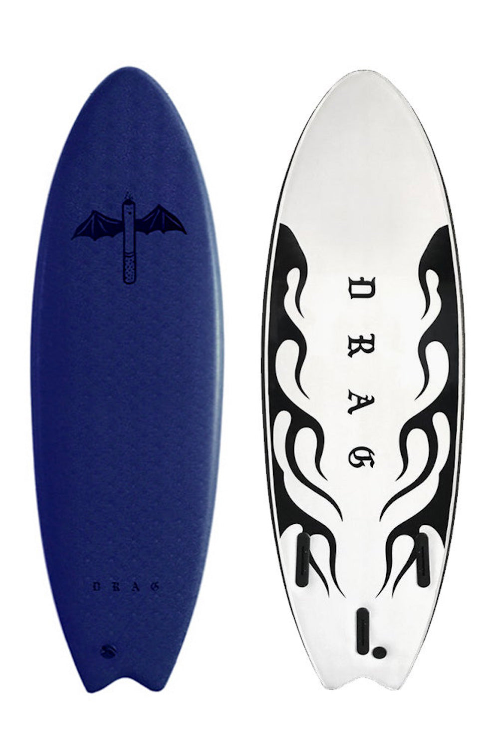 Drag Board Co Dart 5'6 Thruster Softboard - Comes with fins