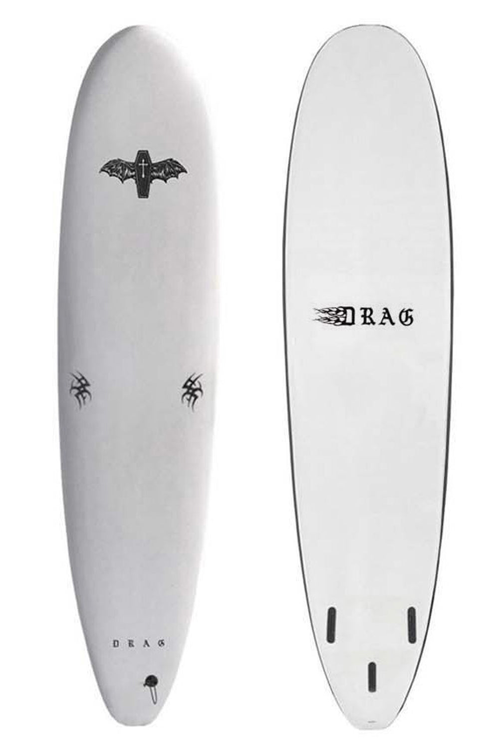 Drag Coffin 8'0 Thruster Softboard - Fins included – Sanbah Australia
