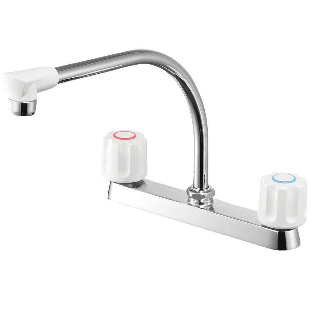 ツーバルブ台付混合栓［共用形］ | 商品のご案内 | SANEI｜デザイン性