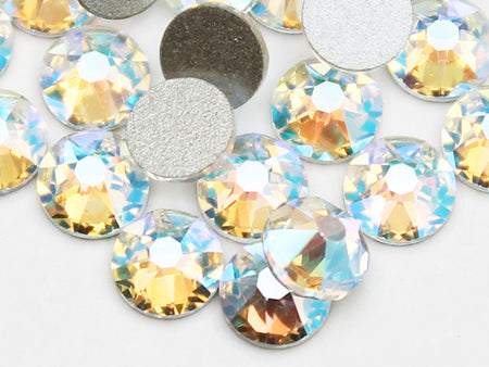 スワロフスキー シトリンオーロラ-#2058 4-ラインストーン