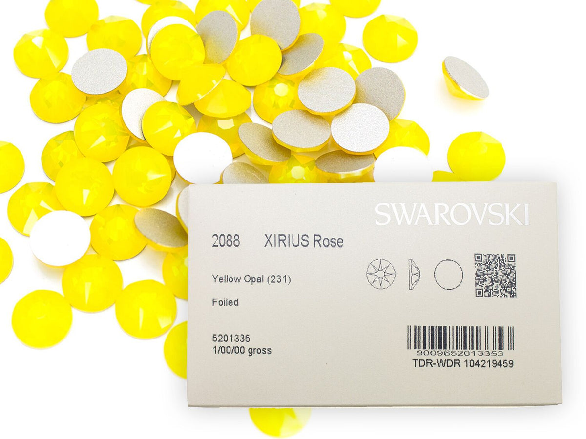 スワロフスキー イエローオパール-#2088 4-ラインストーン