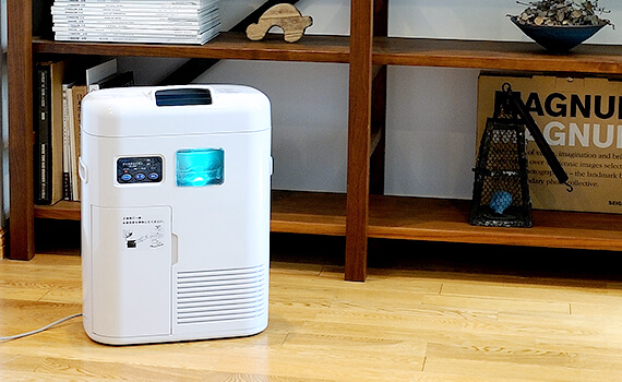 水フィルター式空気清浄機 クリスタルイオンのご紹介 - 全国多数の導入