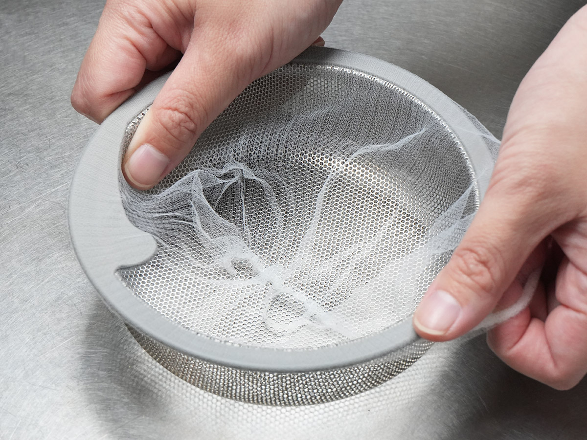 ストッキング素材水切り袋 浅型排水口用 白 50枚 | サニパック