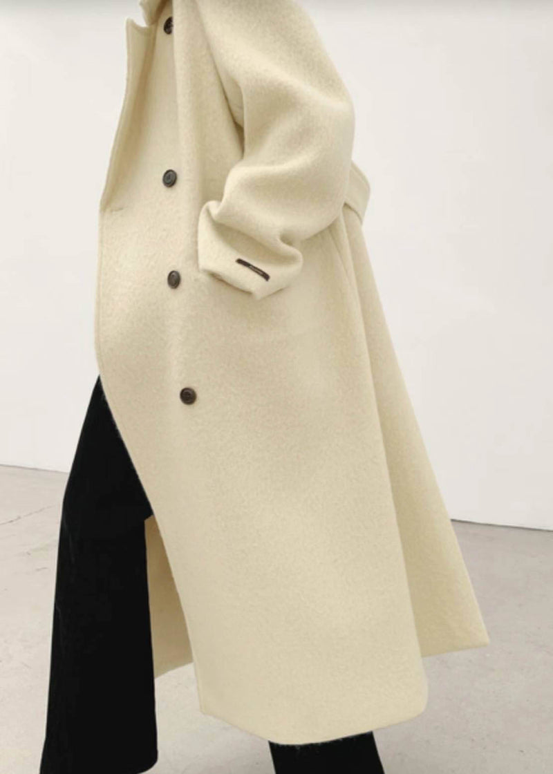 MARTIN ALPACA COAT IVORY – SANNA New York