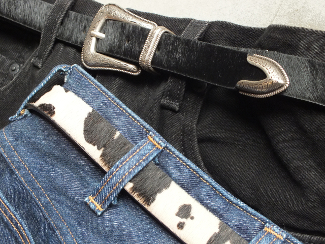 wrangler ベルト 牛柄 ハラコ ウエスタン beams boy B:MING by BEAMS