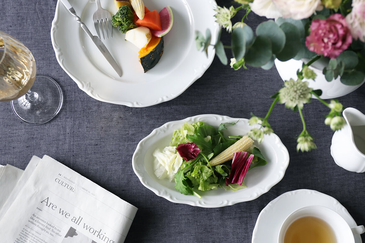 ライヒェンバッハ オーバルディッシュ23cmバロック REICHENBACH - サラ