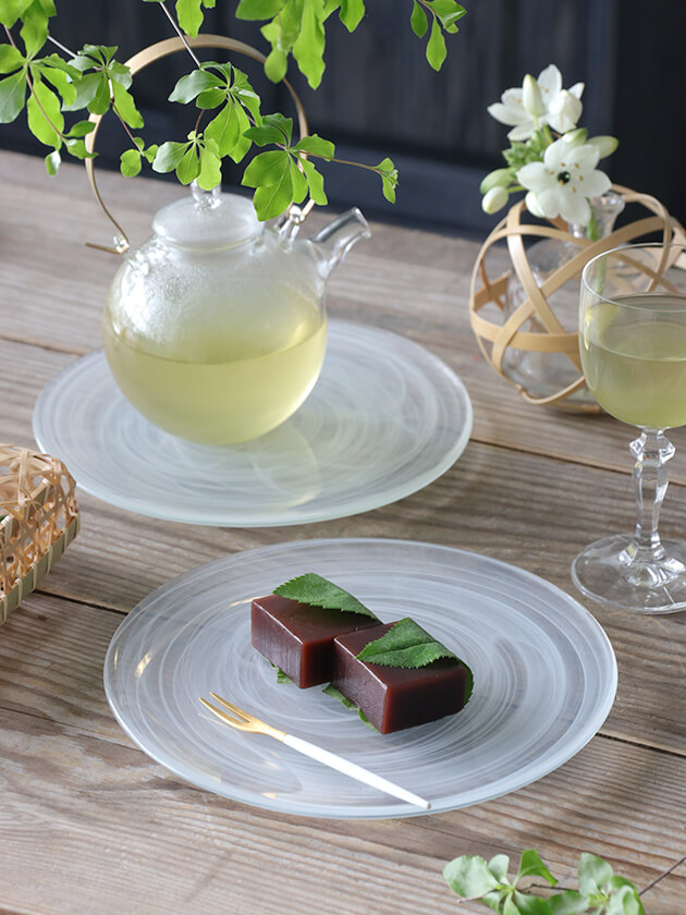 ガラス デザート プレート Fog 21cm
