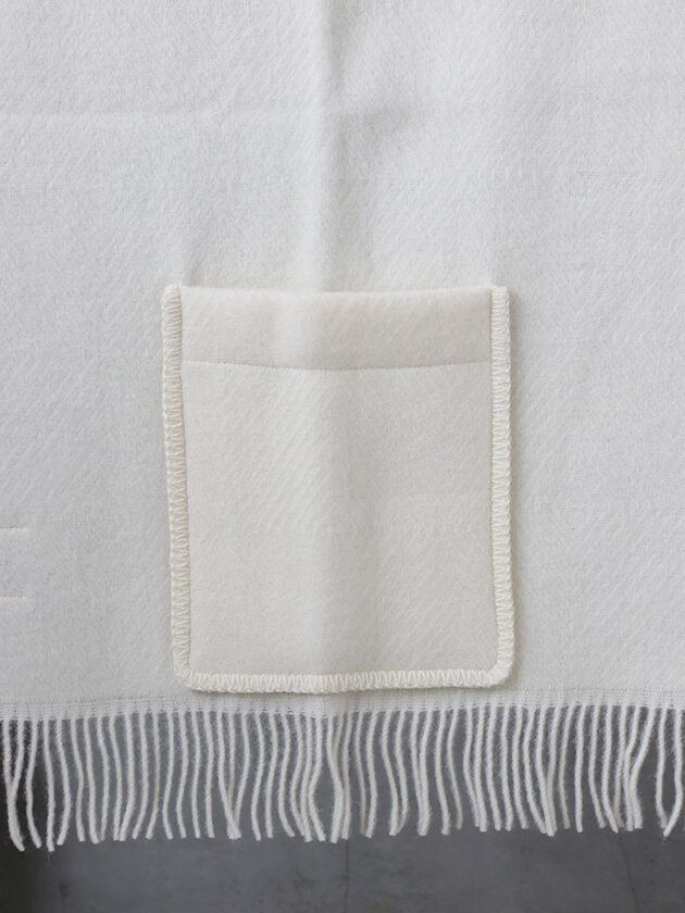 LAPUAN KANKURITポケットショールMARIAホワイト60x180cm