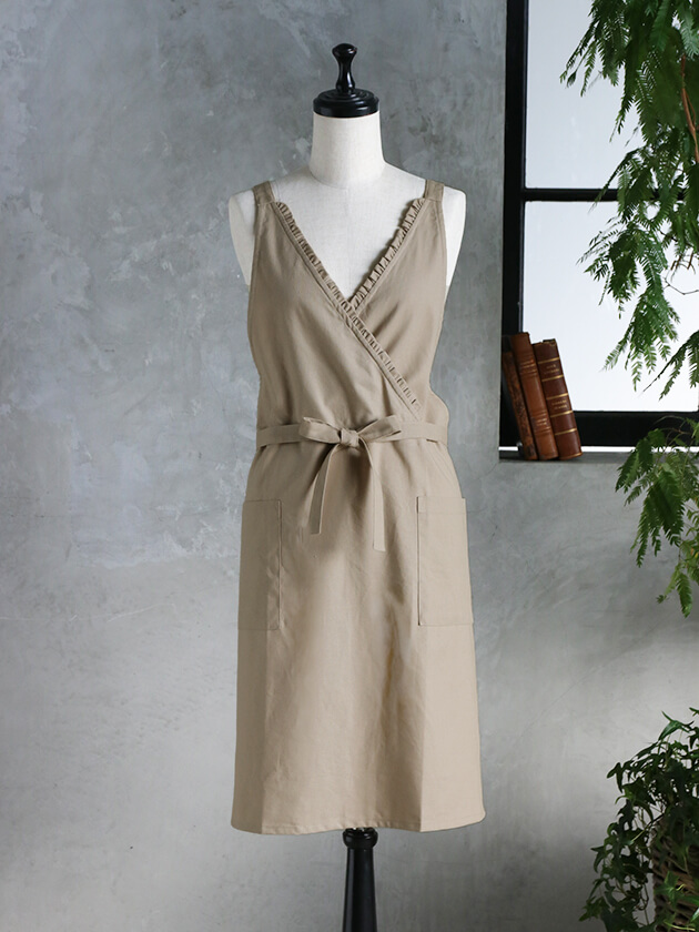 Sarah GraceエプロンBellベージュ ～ サラグレース