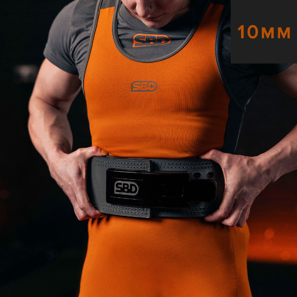 SBD Forge パワーリフティングベルト10mmグレー Mサイズ パワー