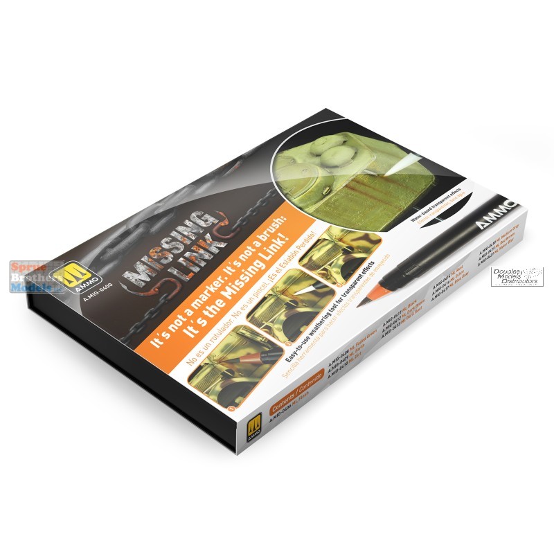 AMM0400 AMMO by Mig Missing Link Watercolor Marker Set - Tanks Set