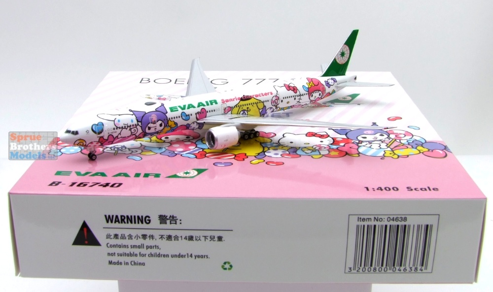 EVA AIR エバー航空 777-300ER ハローキティ NG 1:400 EVA AIR エバー