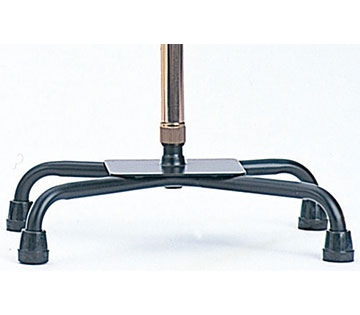 非課税】アルミ製四点杖伸縮・ラージベース 多点杖 4点杖 スポンジ製