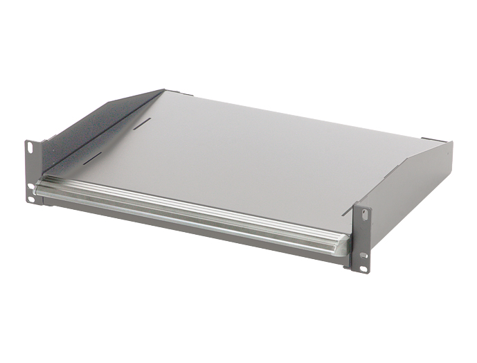 ラッチ付スライド収納棚 RSWF2 シリーズ RSWF2-0849L-WG｜19インチ