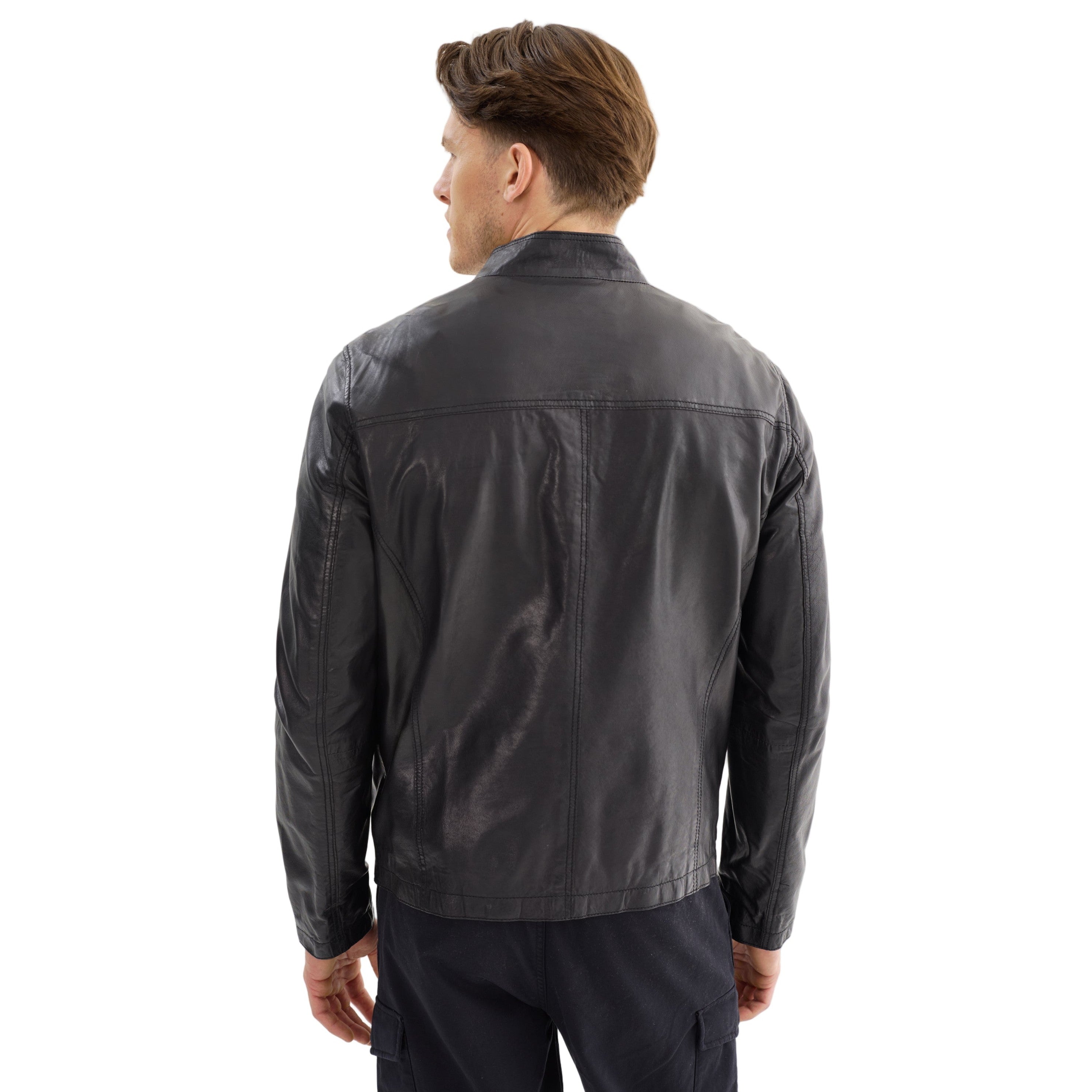 Regency Lucio Soft Lamb Leather Lightweight Bomber Jacket