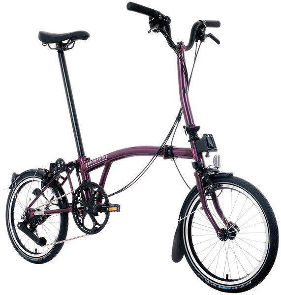 Brompton C Line Explore - 12 Speed Amethyst Lacquer - Just Ride