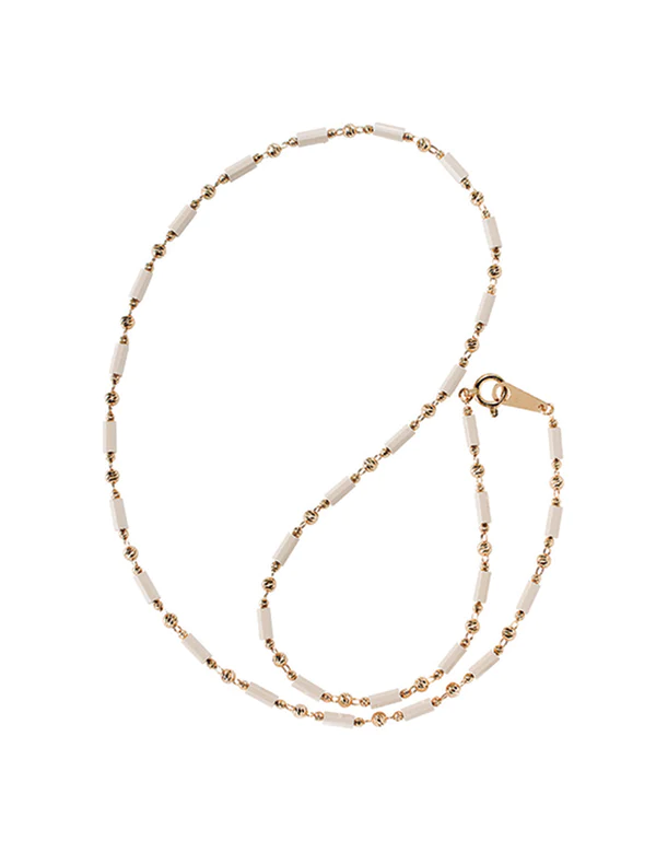 オリンポスホワイト K14YG ネックレス 43cm - 精光堂 -SEIKODO- 輸入